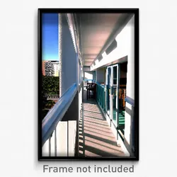 Pixel Art Poster - Alive Balcony (8 Bit Psychedelic Trippy Video Game Print)