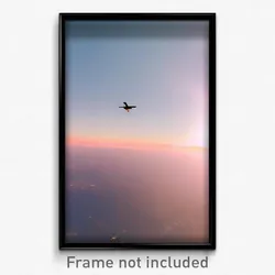 Pixel Art Poster - Flying View (8 Bit Psychedelic Trippy Weird Video Game Print)