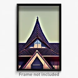 Pixel Art Poster - Novel Dormer (8 Bit Psychedelic Trippy Video Game Print)