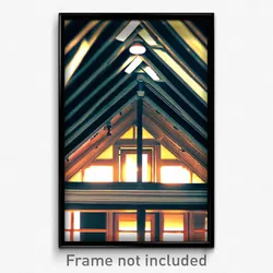 Pixel Art Poster - Cool Dormer (8 Bit Psychedelic Trippy Weird Video Game Print)