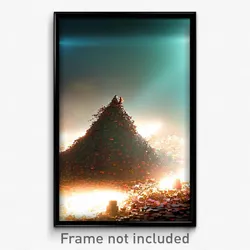 Pixel Art Poster - Treasured Heap (8 Bit Psychedelic Trippy Video Game Print)