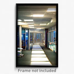 Pixel Art Poster - Rich Hospital (8 Bit Psychedelic Trippy Video Game Print)