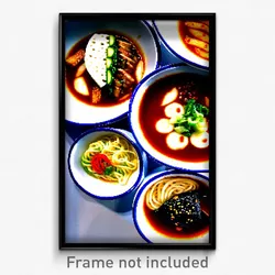 Pixel Art Poster - Complicated Ramen (8 Bit Psychedelic Trippy Video Game Print)