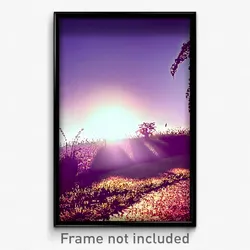 Pixel Art Poster - Shadowy Meadow (8 Bit Psychedelic Trippy Video Game Print)