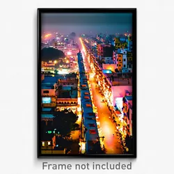 Pixel Art Poster - Uncommon Indian City (8 Bit Psychedelic Video Game Print)