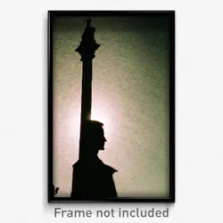 Pixel Art Poster - Monumental Shadow (8 Bit Psychedelic Trippy Video Game Print)