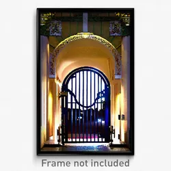 Pixel Art Poster - Glamorous Gate (8 Bit Psychedelic Trippy Video Game Print)