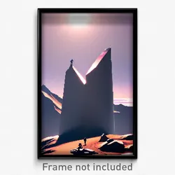 Pixel Art Poster - Major Summit (8 Bit Psychedelic Trippy Video Game Print)