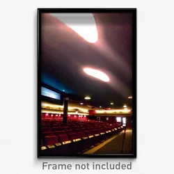 Pixel Art Poster - Dim Movie Theatre (8 Bit Psychedelic Trippy Video Game Print)