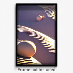 Pixel Art Poster - Spherical Dunes (8 Bit Psychedelic Trippy Video Game Print)