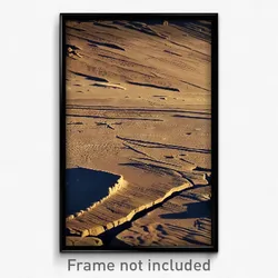 Pixel Art Poster - Bleak Petroglyphs (8 Bit Psychedelic Trippy Video Game Print)
