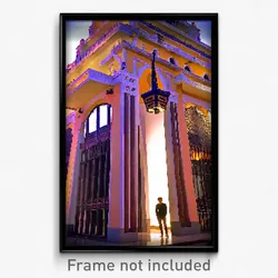 Pixel Art Poster - Prestigious Mexican Architecture (8 Bit Video Game Print)