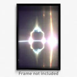Pixel Art Poster - Reflecting Neutron (8 Bit Psychedelic Video Game Print)