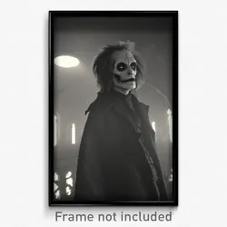 Pixel Art Poster - Colorless Grotesque (8 Bit Psychedelic Video Game Print)