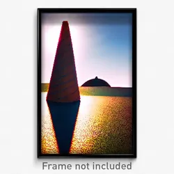 Pixel Art Poster - Distinct Cone (8 Bit Psychedelic Trippy Video Game Print)