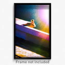 Pixel Art Poster - Sunny Ledge (8 Bit Psychedelic Trippy Weird Video Game Print)