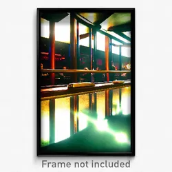 Pixel Art Poster - Complex Bar (8 Bit Psychedelic Trippy Weird Video Game Print)