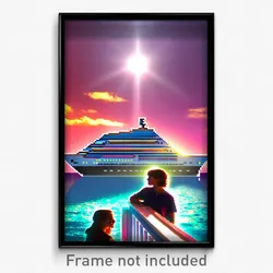 Pixel Art Poster - Stained Cruise (8 Bit Psychedelic Trippy Video Game Print)