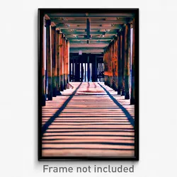 Pixel Art Poster - Gargantuan Pier (8 Bit Psychedelic Trippy Video Game Print)