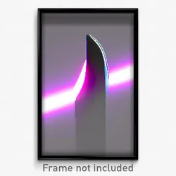 Pixel Art Poster - Shiny Notch (8 Bit Psychedelic Trippy Weird Video Game Print)