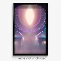 Pixel Art Poster - Infinite Cistern (8 Bit Psychedelic Trippy Video Game Print)