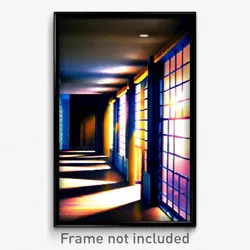 Pixel Art Poster - Dramatic Middle School (8 Bit Psychedelic Video Game Print)
