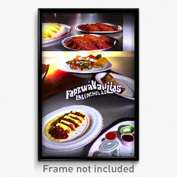 Pixel Art Poster - Faraway Enchiladas (8 Bit Psychedelic Video Game Print)