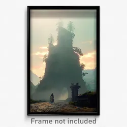 Pixel Art Poster - Vacant Vale (8 Bit Psychedelic Trippy Weird Video Game Print)