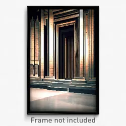 Pixel Art Poster - Huge Mausoleum (8 Bit Psychedelic Trippy Video Game Print)