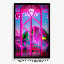 Pixel Art Poster - Pink Balistraria (8 Bit Psychedelic Trippy Video Game Print)