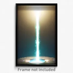Pixel Art Poster - Dazzling Hole (8 Bit Psychedelic Trippy Video Game Print)