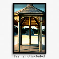 Pixel Art Poster - Aged Gazebo (8 Bit Psychedelic Trippy Weird Video Game Print)