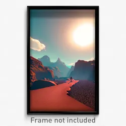 Pixel Art Poster - Uncommon Outland (8 Bit Psychedelic Trippy Video Game Print)