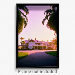 Pixel Art Poster - Humble Estate (8 Bit Psychedelic Trippy Video Game Print)