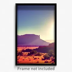 Pixel Art Poster - Big Mesa (8 Bit Psychedelic Trippy Weird Video Game Print)