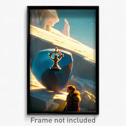 Pixel Art Poster - Arctic Hold (8 Bit Psychedelic Trippy Weird Video Game Print)