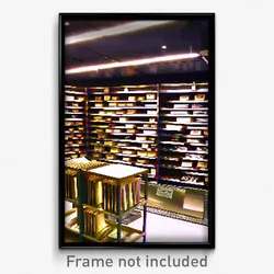 Pixel Art Poster - Metallic Book Store (8 Bit Psychedelic Video Game Print)