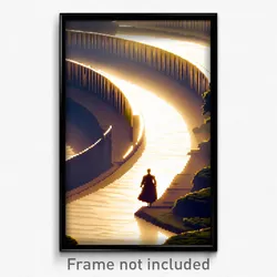 Pixel Art Poster - Elegant Meander (8 Bit Psychedelic Trippy Video Game Print)
