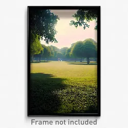 Pixel Art Poster - Dense Park (8 Bit Psychedelic Trippy Weird Video Game Print)
