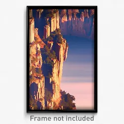 Pixel Art Poster - Accomplished Cliff (8 Bit Psychedelic Video Game Print)
