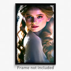 Pixel Art Poster - Wavy Visage (8 Bit Psychedelic Trippy Weird Video Game Print)