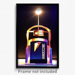 Pixel Art Poster - Dark Movie Awards (8 Bit Psychedelic Trippy Video Game Print)