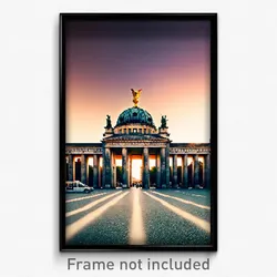 Pixel Art Poster - Prestigious Berlin (8 Bit Psychedelic Video Game Print)