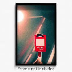 Pixel Art Poster - Vacant Pass (8 Bit Psychedelic Trippy Weird Video Game Print)