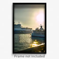 Pixel Art Poster - Extra Large Ferry (8 Bit Psychedelic Trippy Video Game Print)