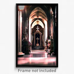 Pixel Art Poster - Elaborate Crypt (8 Bit Psychedelic Trippy Video Game Print)