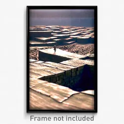 Pixel Art Poster - Unimaginable Trenches (8 Bit Psychedelic Video Game Print)