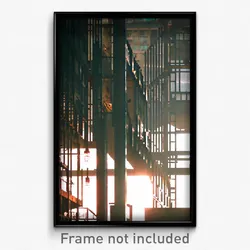 Pixel Art Poster - Urban Space (8 Bit Psychedelic Trippy Weird Video Game Print)