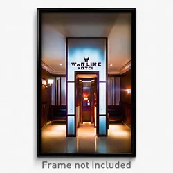 Pixel Art Poster - Warlike Hotel (8 Bit Psychedelic Trippy Video Game Print)