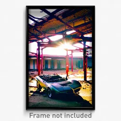 Pixel Art Poster - Abandoned Vike (8 Bit Psychedelic Trippy Video Game Print)